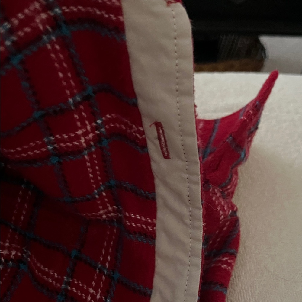 Ovadia & Sons, Red Plaid Men's Flannel Shirt Jacket, Small, R19502, Retail $260 - Picture 9 of 9